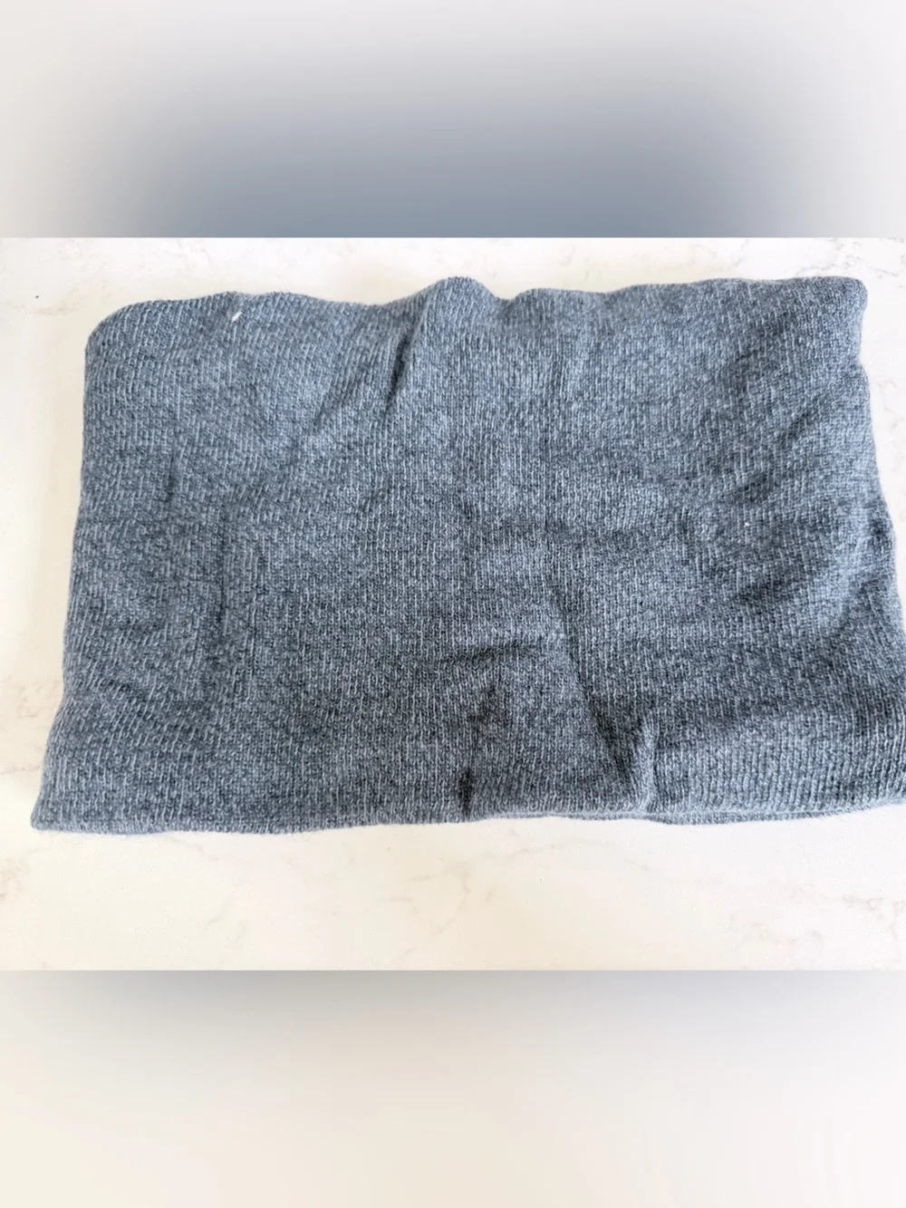 Y2K Vintage Charcoal Gray knit neck warmer neck wrap cowl neck scarf